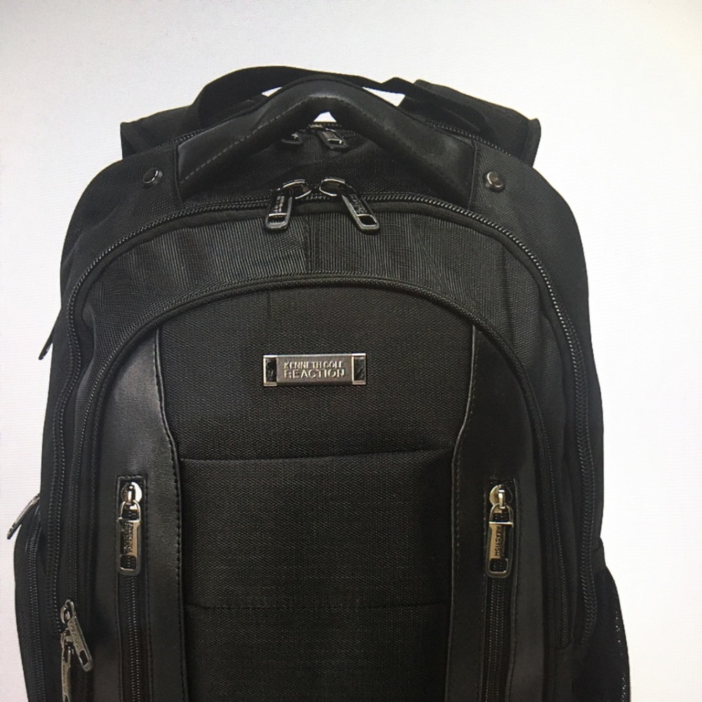 NEW Black Backpack REACTION Kenneth Cole Large